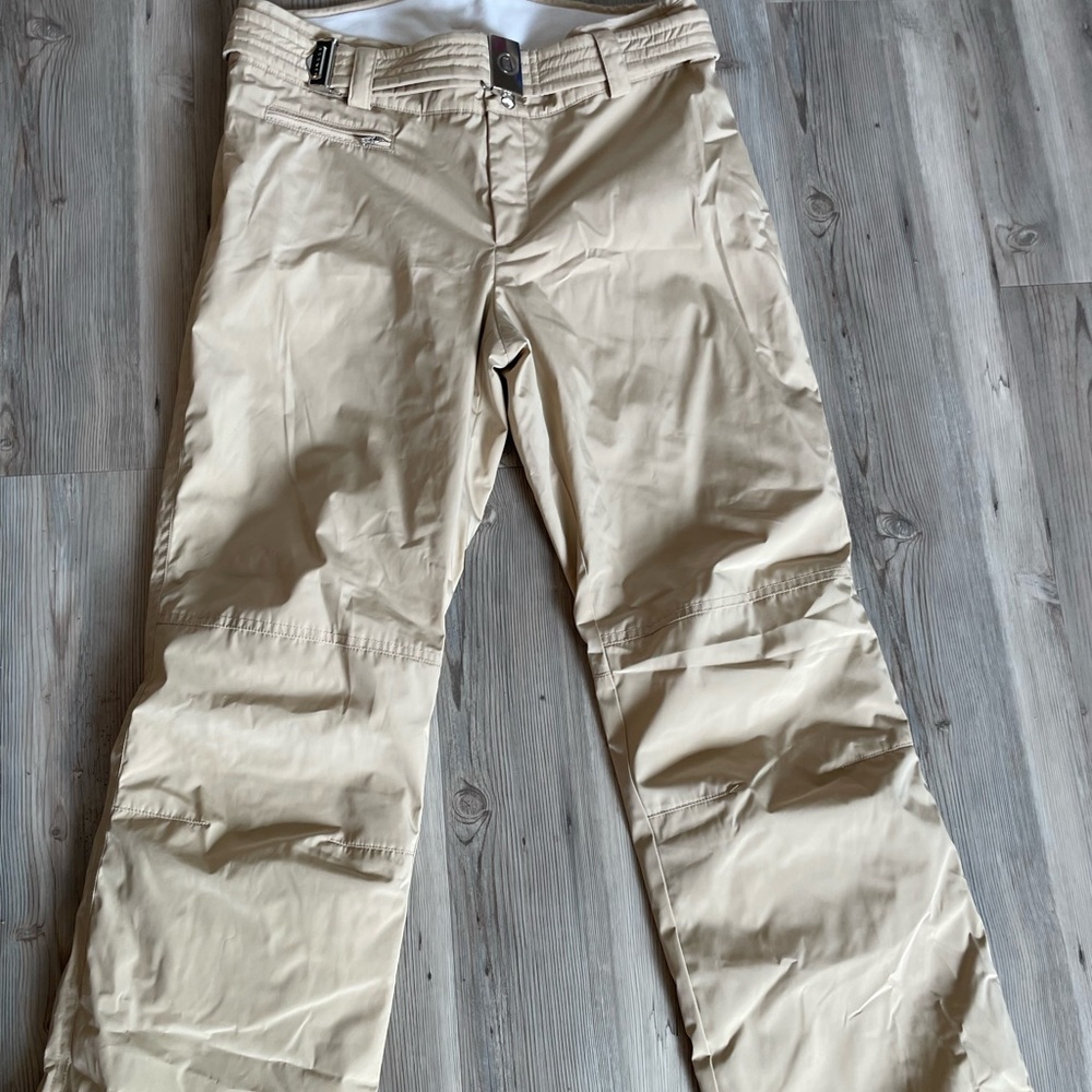 Bogner womens tan snow pants 8